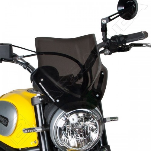 BARRACUDA CUPOLINO AEROSPORT FUME' SCURO per DUCATI SCRAMBLER 800 2014 / 2021