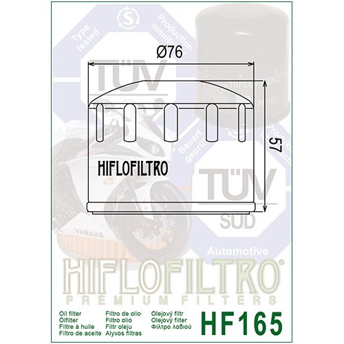 HIFLO FILTRO OLIO HF165