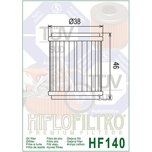 HIFLO FILTRO OLIO HF140