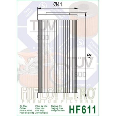 HIFLO FILTRO OLIO HF611