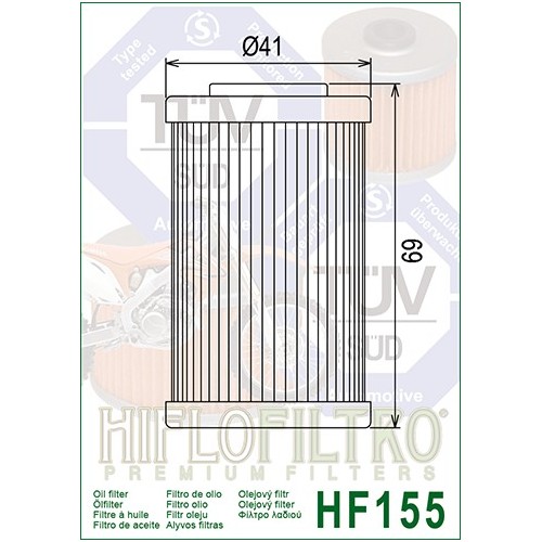 HIFLO FILTRO OLIO HF155