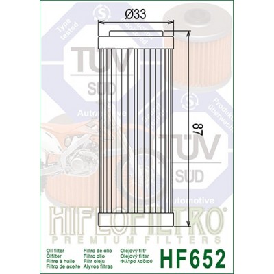 HIFLO FILTRO OLIO HF652