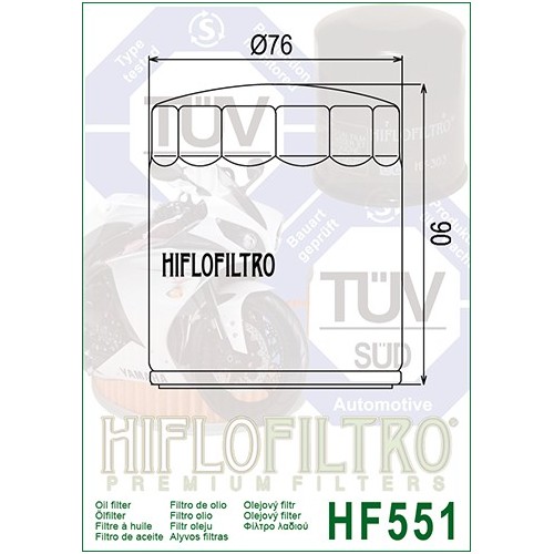 HIFLO FILTRO OLIO HF551
