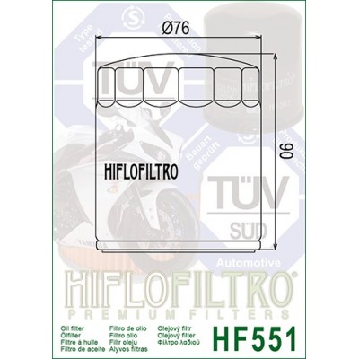 HIFLO FILTRO OLIO HF551