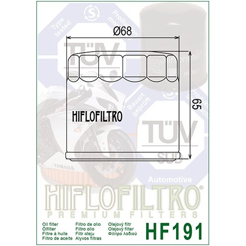 HIFLO FILTRO OLIO HF191