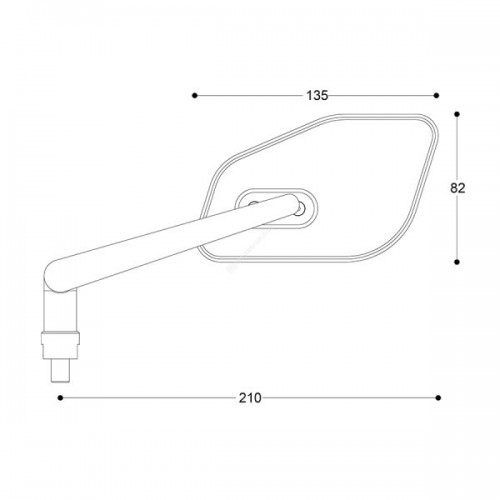 BARRACUDA RETROVISORI SKIN-Z B-LUX UNIVERSALI PER MOTO NAKED SCOOTER