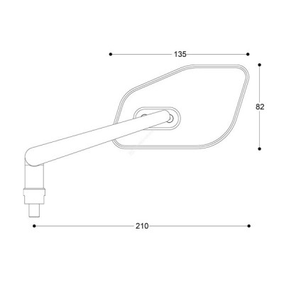 BARRACUDA RETROVISORI SKIN-Z B-LUX UNIVERSALI PER MOTO NAKED SCOOTER