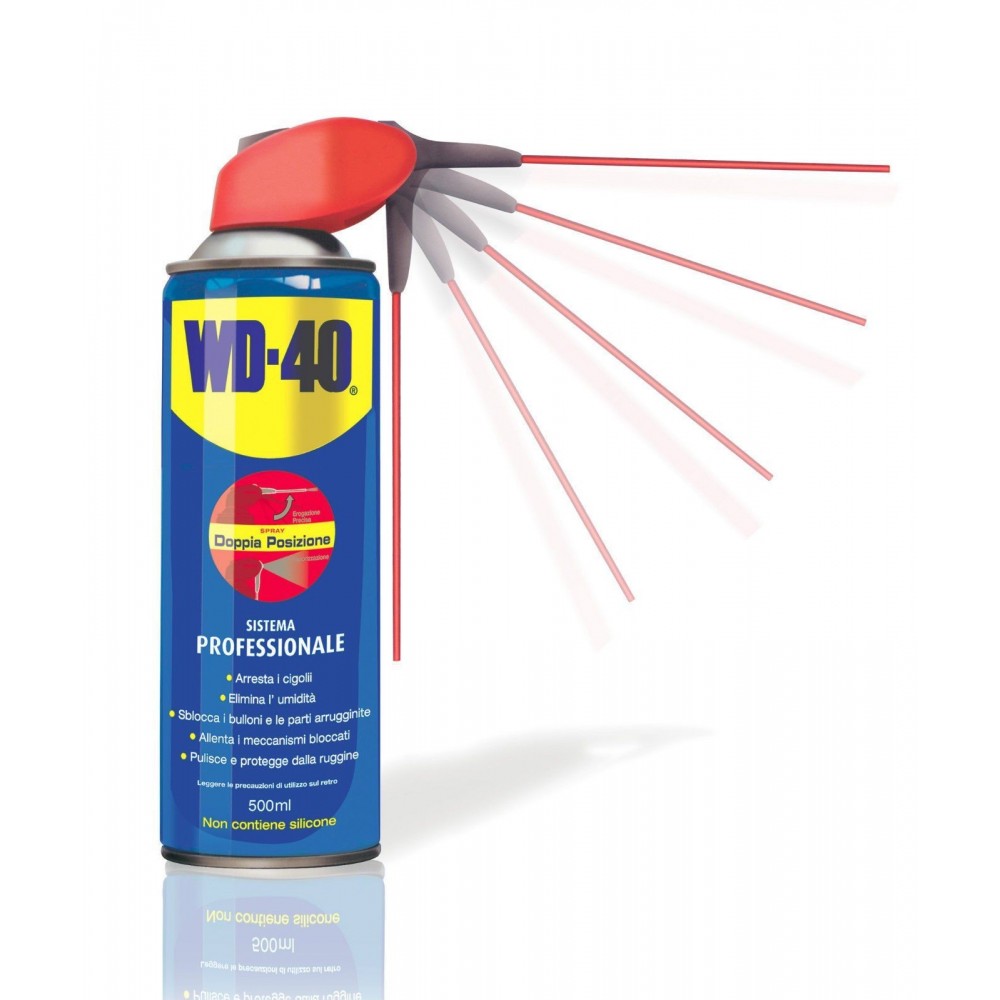 WD-40 bomboletta spray multiuso pulitore sbloccante lubrificante 500 ml doppia azione