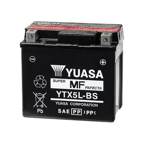 YUASA BATTERIA YTX5L-BS 12 Volt 4,2 Ampere - Senza manutenzione - AGM