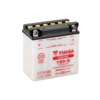 YUASA BATTERIA YB9-B - 12 Volt 9,5 Ampere - senza acido