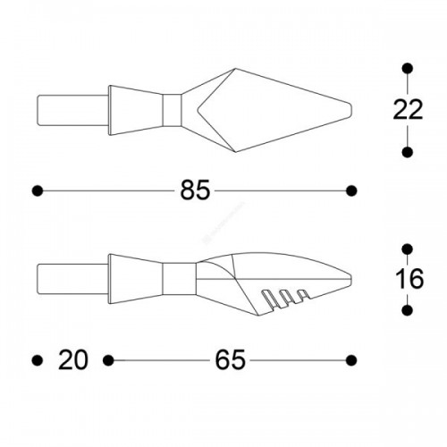 BARRACUDA Frecce Indicatori di Direzione a Led X-LED B-LUX - VARI COLORI