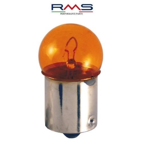 Lampadina RMS 12 Volt 10 Watt BULB BA15S G18 arancione