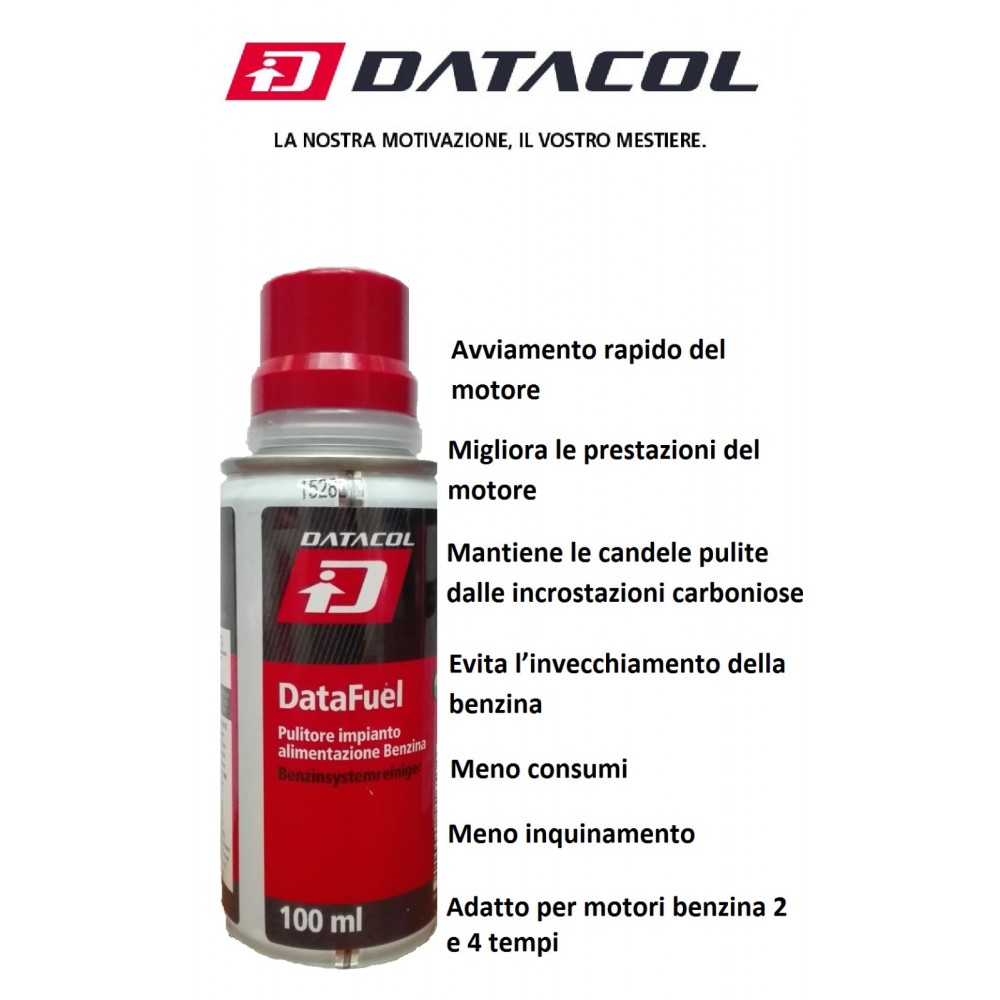 DATACOL DATABIKE DATA FUEL pulitore iniettori impianto benzina 2 e 4 tempi 100 ml