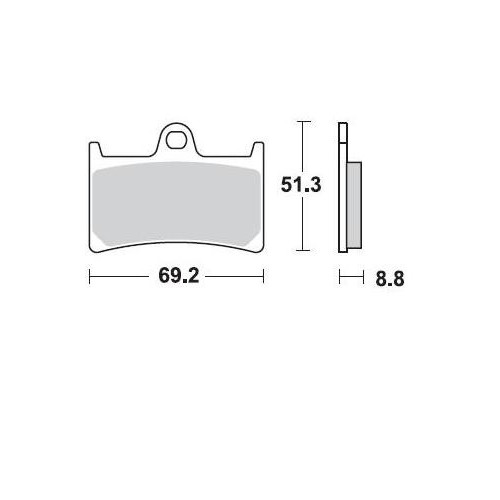 BRAKING 786CM55 2 coppie pastiglie freno anteriore CM55