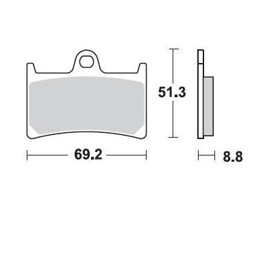 BRAKING 786CM55 2 coppie pastiglie freno anteriore CM55