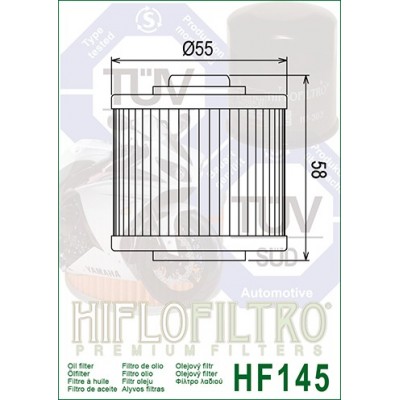 HIFLO FILTRO OLIO HF145