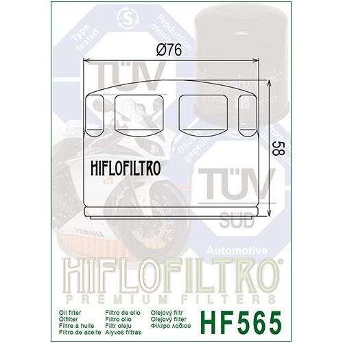 HIFLO FILTRO OLIO HF565