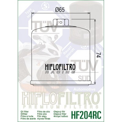 HIFLO FILTRO OLIO RACING HF204RC