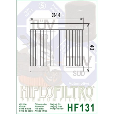 HIFLO FILTRO OLIO HF131