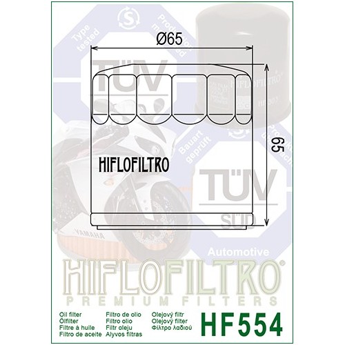HIFLO FILTRO OLIO HF554