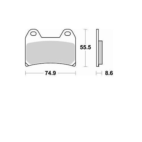BRAKING 784CM66 coppia pastiglie freno anteriore CM66