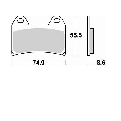 BRAKING 784CM66 coppia pastiglie freno anteriore CM66