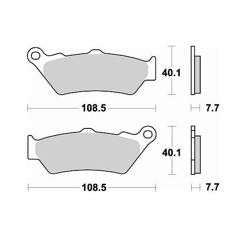 BRAKING 780CM55 coppia pastiglie freno anteriore CM55
