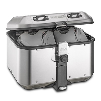 GIVI DLM46 Valigia posteriore / laterale 46 litri TREKKER DOLOMITI MONOKEY in alluminio naturale
