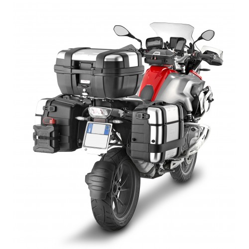 GIVI TRK33N Valigia posteriore / laterale nera 33 litri TREKKER MONOKEY con finitura in alluminio anodizzato