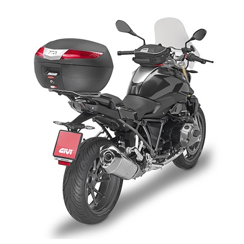 Bauletto GIVI V40N Monokey Nero Catadiottri Rossi 40 Litri