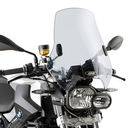 GIVI A660 Parabrezza cupolino fumè 42,5 x 42 cm a due punti di fissaggio con kit attacchi universale
