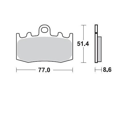 BRAKING Kit 2 coppie pastiglie freno anteriore semimetalliche 892SM1