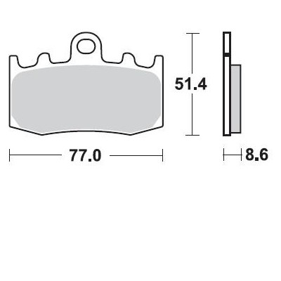 BRAKING Kit 2 coppie pastiglie freno anteriore semimetalliche 892SM1