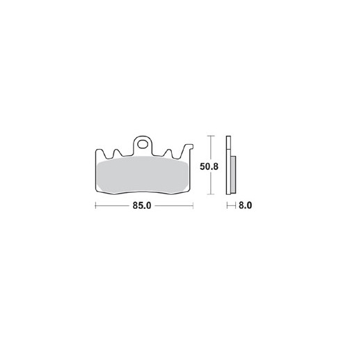 BRAKING 960CM55 2 coppie pastiglie freno anteriore CM55