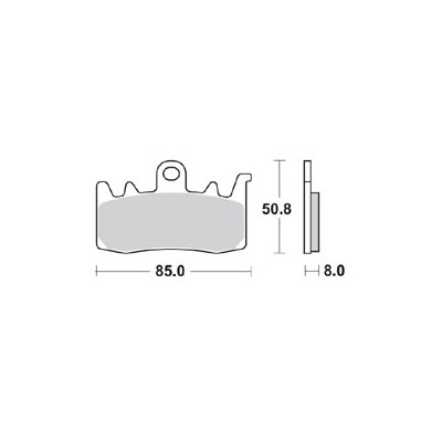 BRAKING 960CM55 2 coppie pastiglie freno anteriore CM55
