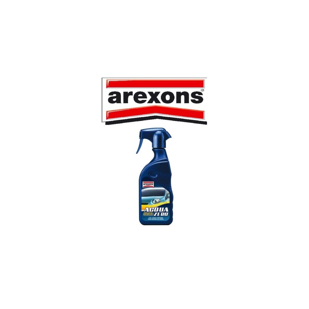 ACQUAZERO AREXONS SPRAY 400ml LAVA LUCIDA PROTEGGE MOTO AUTO SCOOTER