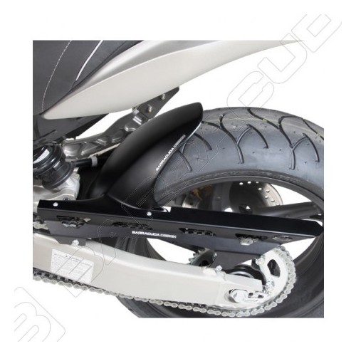 BARRACUDA Parafango posteriore nero opaco per HONDA HORNET 600 2007 / 2013 - CBR 600 F 2011 / 2013