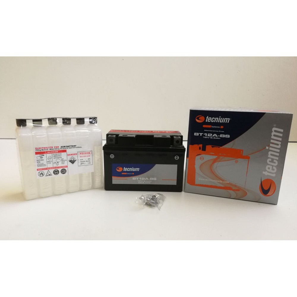 TECNIUM BATTERIA Senza Manutenzione con Acido BT12A-BS