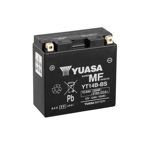 YUASA BATTERIA YT14B-BS 12 Volt 12 Ampere - Senza manutenzione - AGM