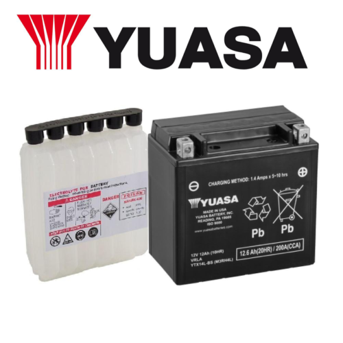 YUASA BATTERIA YTX14L-BS 12 Volt 12.6 Ampere - Senza manutenzione - AGM