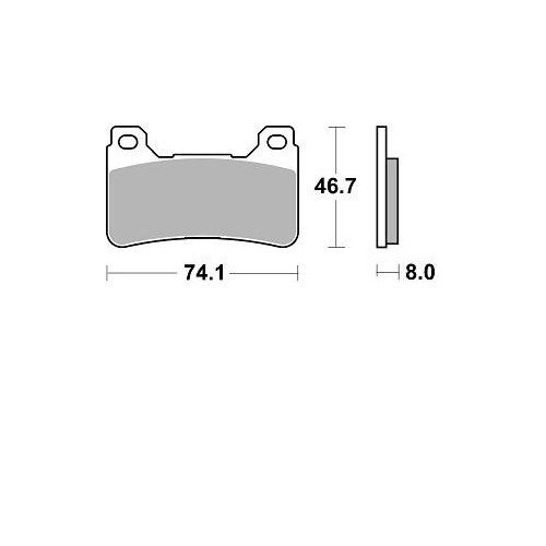 BRAKING Kit 2 coppie pastiglie freno anteriore P50899