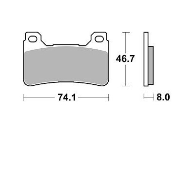 BRAKING Kit 2 coppie pastiglie freno anteriore P50899