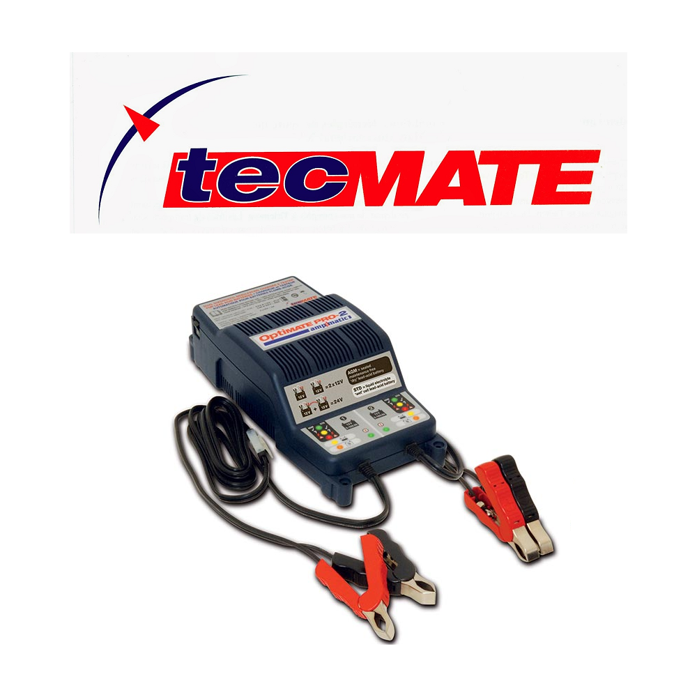 Caricabatterie Multiplo ( 2 batterie ) TecMate OptiMATE PRO-2 12 Volt 2 Ampere