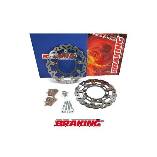 BRAKING KIT MAGGIORAZIONE STRADALE ANTERIORE DISCHI SK2 + PASTIGLIE PER YAMAHA T-MAX 530 / ABS 2015 / 2019