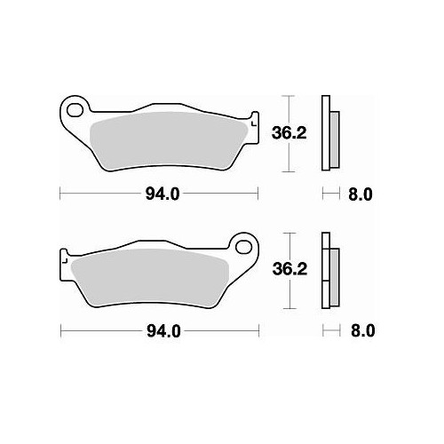 BRAKING Kit 2 coppie pastiglie freno anteriore 746SM1