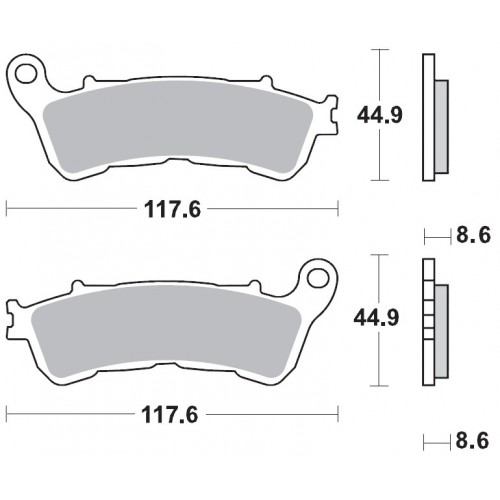 BRAKING 910CM55 2 coppie pastiglie freno anteriore CM55