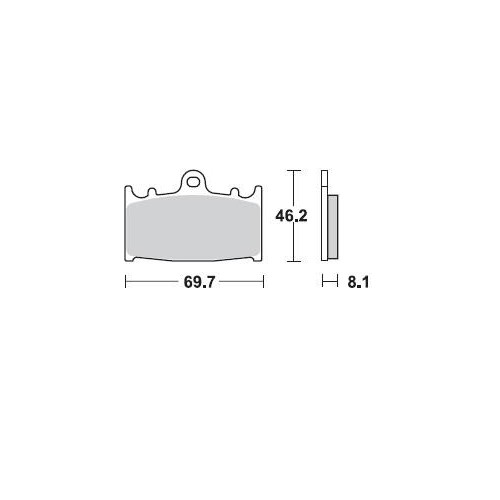 BRAKING 715CM55 - 2 coppie pastiglie freno anteriore CM55