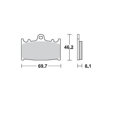 BRAKING 715CM55 - 2 coppie pastiglie freno anteriore CM55