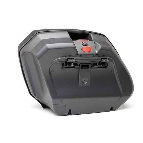 GIVI V37N Coppia Valigie Laterali nere 37 litri con cover argento e catadiottri rossi