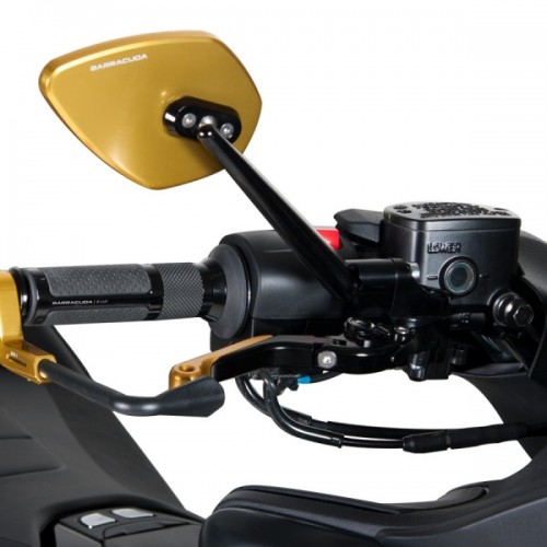 ADATTATORI SPECCHI RETROVISORI BARRACUDA YT-ADATT ATTACCO AL MANUBRIO PER YAMAHA T-MAX 2008 / 2021